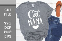 Cat Mama, Hand Lettered, Cut File Product Image 1