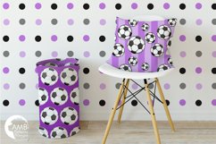 Soccer patterns, Purple Soccer papers AMB-1991 Product Image 4