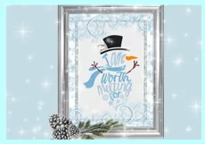 I am Worth Melting For Snowman SVG DXF EPS PNG files Product Image 2