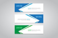 Vector abstract design web banner template Product Image 1