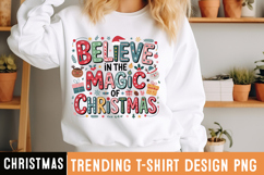 Believe in the Magic of Christmas Sublimation,Christmas png Product Image 1