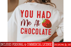 You Had Me At Chocolate SVG Design,Chocolate SVG Design Product Image 1