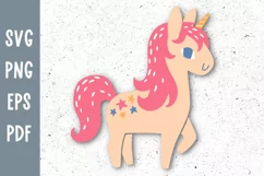 Unicorn svg cut file Unicorn clipart Baby svg Magic svg file Product Image 2