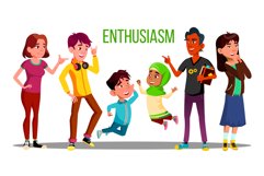 Enthusiastic Multiethnic Students, Adults Product Image 1