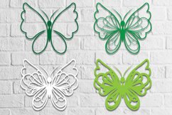 3D layered Butterfly - svg eps png ai pdf Product Image 2