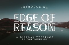 Web Font Edge Of Reason Product Image 1