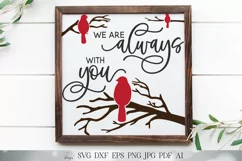 We Are Always With You SVG | Farmhouse Sign | Ornament SVG | Product Image 2