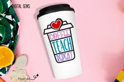 Coffee, Teach, Repeat, Teacher SVG / PNG / DXF / PNG files Product Image 4