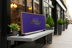 Sign Board Mockup on Building Wall Product Image 2
