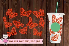 Butterflies Full Wrap Venti Cold Cup 24 oz Product Image 2
