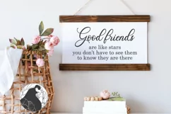 Good Friends Are Like Stars SVG, Friendship SVG Product Image 1