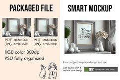 Wooden Frame Smart Mockup PSD &amp; JPG Template Graphic Product Image 2