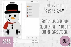Snowman Money card | Paper cutting | Money card SVG Product Image 4