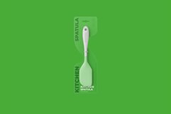 Kitchen Spatula Any Shape Label Mockup Product Image 8