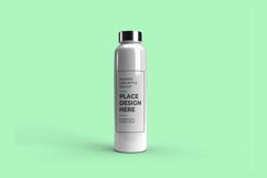 Rounded Long Bottle 3D Mockup Template Photoshop Product Image 1