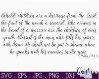 Children Are A Heritage Christian Farmhouse Home Sign Svg Product Image 2
