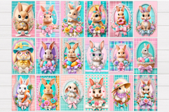 Spring Bunny Kitchen Towel Bundle. Spring Bunny Sublimation Product Image 2