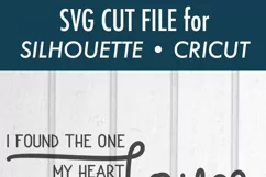 The One My Heart Loves - Wedding - Valentine - SVG Product Image 3