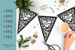 Forever Bunting Design - SVG EPS DXF PNG PDF JPG Cut File Product Image 1