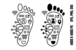 Digital Footprint Icons Product Image 1
