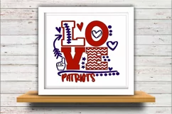 Football SVG DXF JPEG Silhouette Cameo Cricut Patriots mom Product Image 2