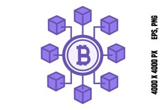Blockchain Colored Icon Product Image 1