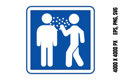 Blue Infectious Disease Sign Product Image 1