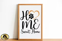 Home Sweet Home SVG Valentine Home Sign SVG Cat Dog SVG Product Image 2