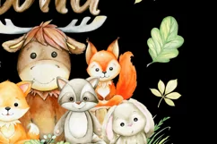 Wild One Woodland Animals 1st First Birthday, T-shirt Transf Product Image 4