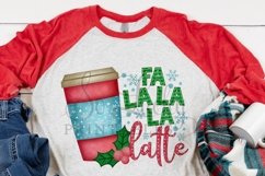 Fa La La La Latte printable sublimation design Product Image 2