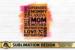 Mothers day Sublimation Mom PNG Mother Subway Watercolor PNG Product Image 2