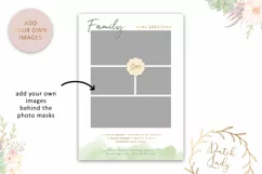 PSD Family Photo Session Card Template - Design #45 Product Image 2