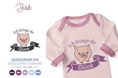 Ich bringe dir Glück SVG | Glücksschwein SVG Product Image 1