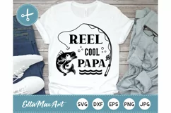 Reel cool papa SVG, Dad SVG, daddy svg, Father's day svg Product Image 1