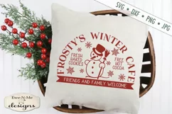 Frosty's Winter Cafe - Christmas - Snowman - SVG DXF Files Product Image 1