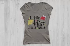 Little Miss Jingle Belle Svg, Christmas Svg, Jingle Bell Svg Product Image 2