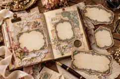 Vintage PNG Junk Journal Labels 1 Product Image 4