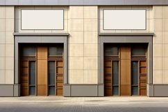 Sign Board Mockup Commercial Building Fascia Aluminium Metal Product Image 1