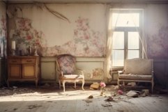 Abandoned vintage room with sunlight Product Image 1