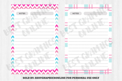 Printable Note Paper, Writing Papers Set, Notebook Pages Product Image 5
