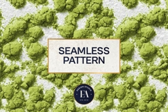 Matcha Green Tea Pattern, Matcha Aesthetic Digital Paper Product Image 3