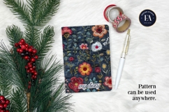 Embroidered Denim Digital Paper| Denim Pattern Product Image 4