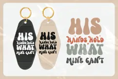 Christian Quote Motel Keychain SVG | His Hands Hold Product Image 3