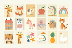 Playful Nursery Prints Wall Art Cute Printable Posters Product Image 2