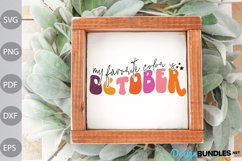 My Favorite Color is October SVG Design/ Fall Saying SVG Product Image 2