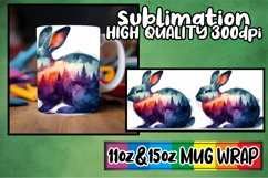 Tranquil vibes 11oz 15oz mug wrap, Animals Art Product Image 1