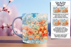 Sublimation PNG 11oz/15oz Floral Design Product Image 1