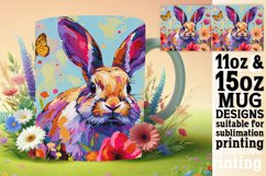 Springtime Bunny Mug Sublimation: Easter Joy Product Image 1