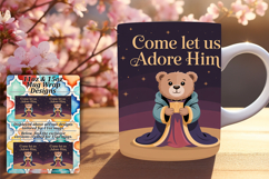 Serene 15oz Mug Wrap Png Design , Religious Product Image 1