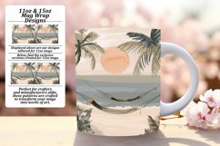 Minimalist Boho Pattern Mug Wrap 11oz 15oz Product Image 1